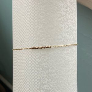 Gold beaded bracelet